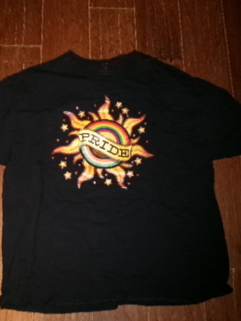 Moulin Rouge Pride T shirt rainbow sun colorful graphic xl unisex